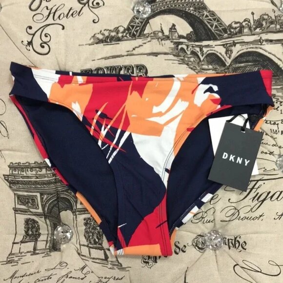 DKNY Printed Bikini Swim Bottoms - Picture 2 of 5